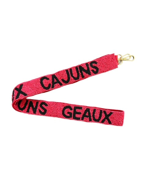 BEADED BAG STRAP RAGIN CAJUNS