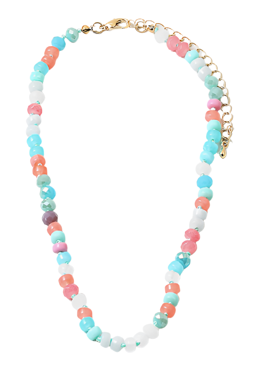 Beaded Necklace - Pastel Multi