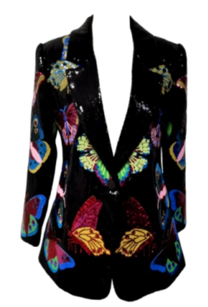 Queen of Sparkles - Sequin Butterfly Jacket