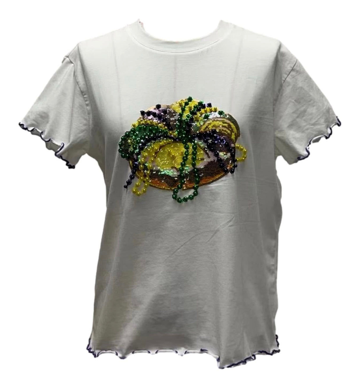 Queen of Sparkles - Mardi Gras King Cake Tee