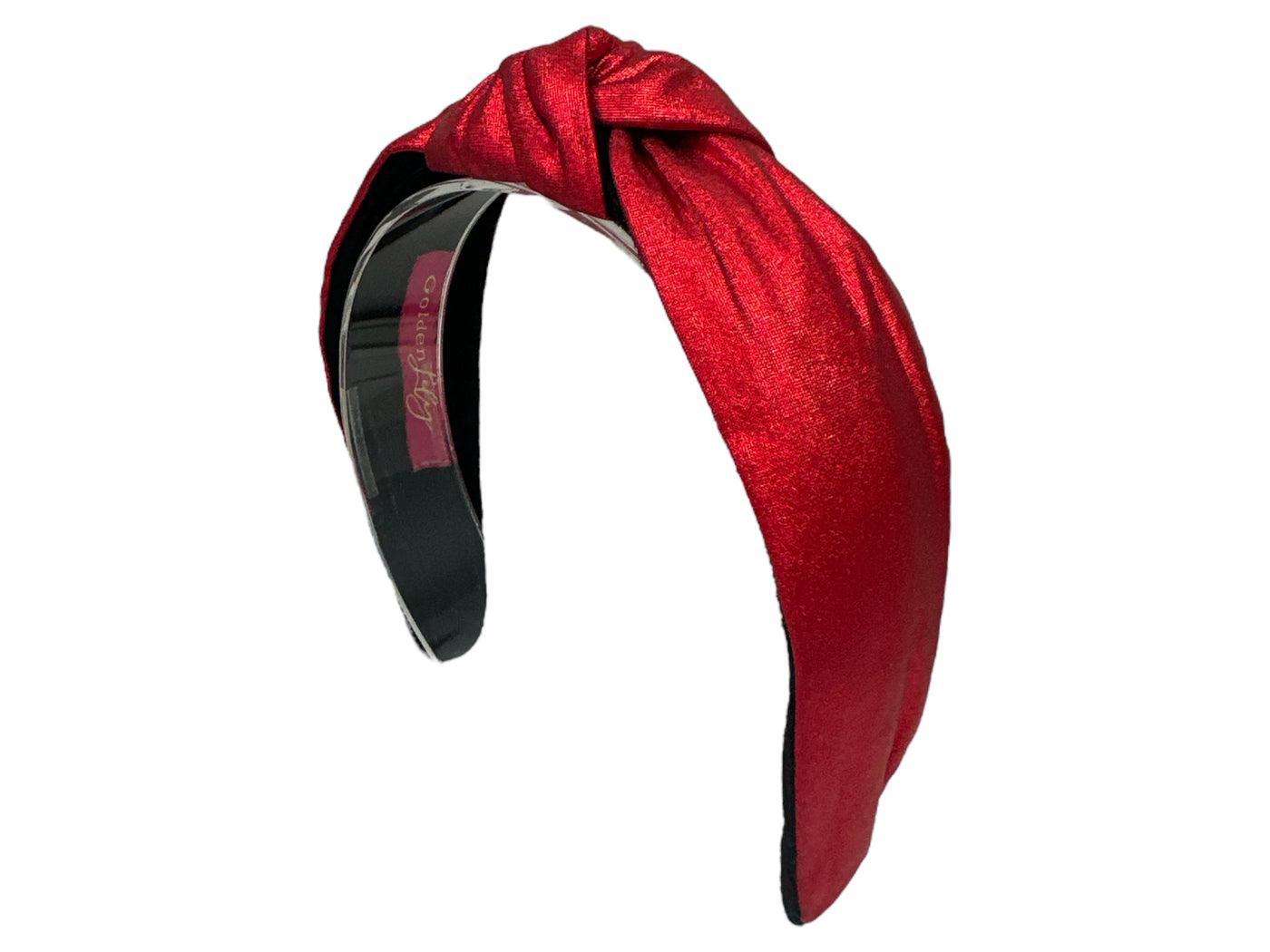 Headband Knot - Metallic Red