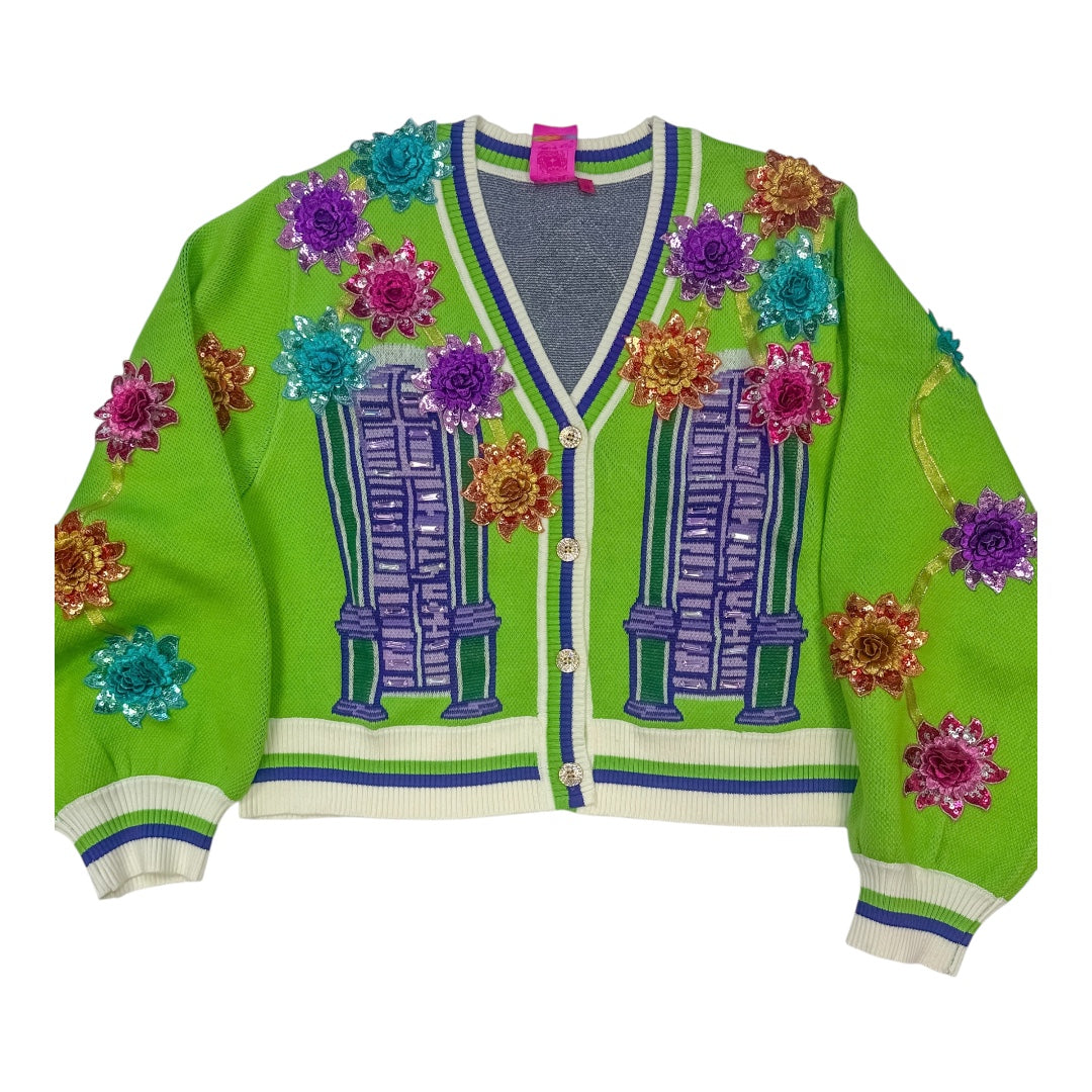 Queen of Sparkles - Mardi Gras House Float Cardigan