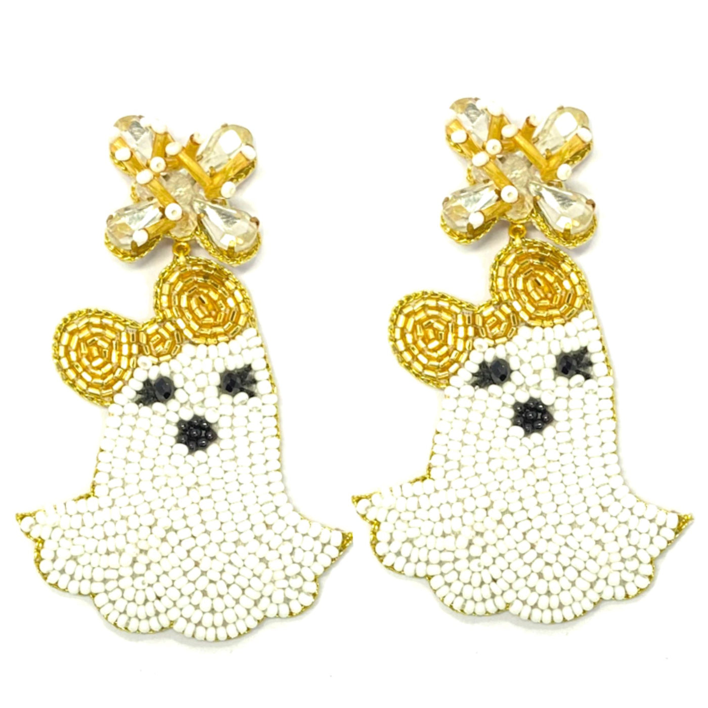 Ghost with Bow Earrings