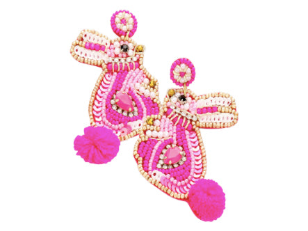 Easter Bunny Earrings - Pink